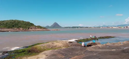 Catadores de sururu na ilha