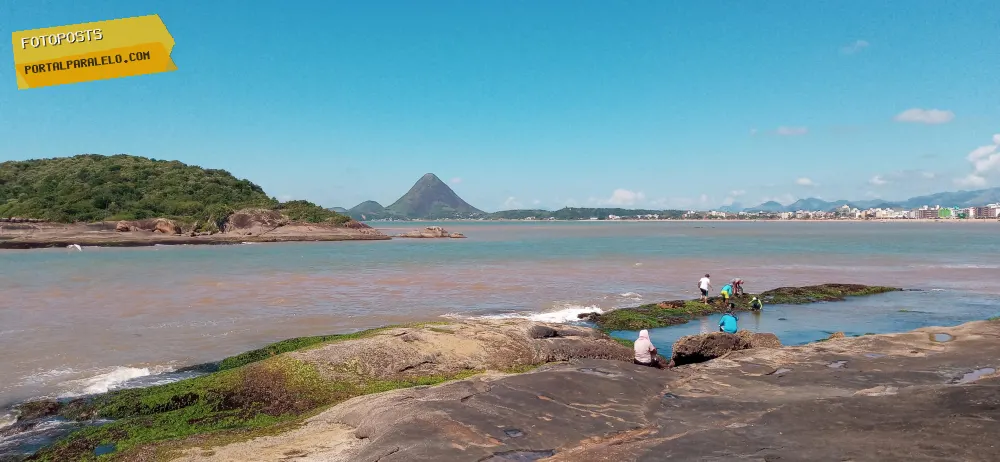 Catadores de sururu na ilha