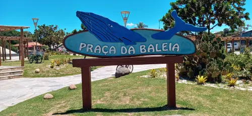 Placa da Praça da Baleia