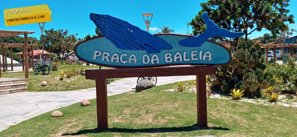 Placa da Praça da Baleia